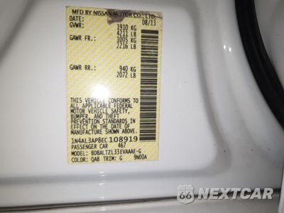 Zdjęcie 12 z 12 samochodu: 2014 NISSAN ALTIMA 2.5 VIN:1N4AL3AP8EC108919 - miniatura