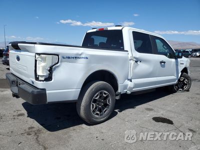 Trzecie zdjęcie samochodu z tyłu: 2023 FORD F150 LIGHTNING PRO VIN:1FT6W1EV1PWG44293 - miniatura