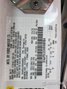 Zdjęcie 12 z 13 samochodu: 2017 FORD FUSION SE HYBRID VIN:3FA6P0LU5HR408984 - miniatura
