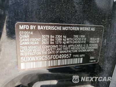 Zdjęcie 13 z 13 samochodu: 2015 BMW X3 XDRIVE28I VIN:5UXWX9C55F0D49957 - miniatura