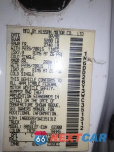 Zdjęcie 12 z 12 samochodu: 1998 NISSAN FRONTIER KING CAB XE VIN:1N6DD26Y3WC351312 - miniatura