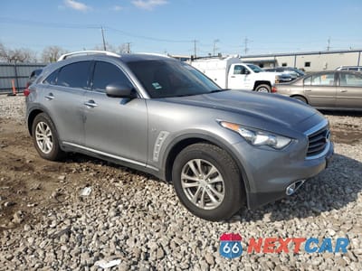 Czwarte zdjęcie samochodu z boku: 2014 INFINITI QX70 VIN:JN8CS1MW5EM413323 - miniatura