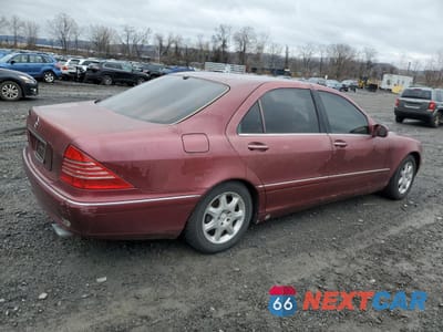 Trzecie zdjęcie samochodu z tyłu: 2000 MERCEDES-BENZ S 500 VIN:WDBNG75JXYA085803 - miniatura