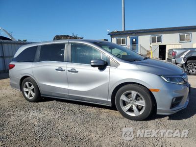 Czwarte zdjęcie samochodu z boku: 2019 HONDA ODYSSEY EX VIN:5FNRL6H53KB061428 - miniatura