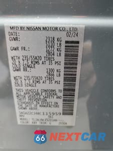 Zdjęcie 15 z 15 samochodu: 2024 NISSAN MURANO SL VIN:5N1AZ2CJ4RC115959 - miniatura