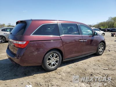 Trzecie zdjęcie samochodu z tyłu: 2012 HONDA ODYSSEY EXL VIN:5FNRL5H62CB038808 - miniatura