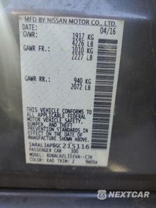 Zdjęcie 14 z 14 samochodu: 2016 NISSAN ALTIMA 2.5 VIN:1N4AL3AP8GC215116 - miniatura