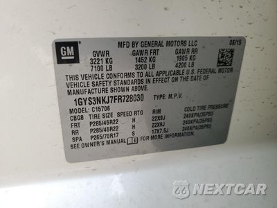 Zdjęcie 13 z 15 samochodu: 2015 CADILLAC ESCALADE PREMIUM VIN:1GYS3NKJ7FR728030 - miniatura