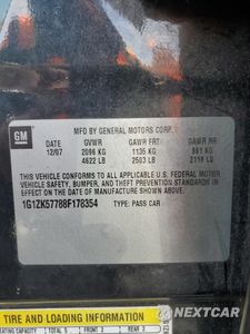 Zdjęcie 12 z 12 samochodu: 2008 CHEVROLET MALIBU LTZ VIN:1G1ZK57788F178354 - miniatura