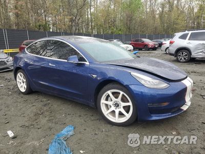 Czwarte zdjęcie samochodu z boku: 2019 TESLA MODEL 3 VIN:5YJ3E1EB2KF442460 - miniatura