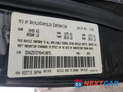 Zdjęcie 12 z 12 samochodu: 2006 DODGE MAGNUM R/T VIN:2D4GZ57276H410875 - miniatura