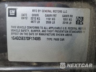 Zdjęcie 14 z 14 samochodu: 2013 BUICK LACROSSE VIN:1G4GC5E37DF174085 - miniatura