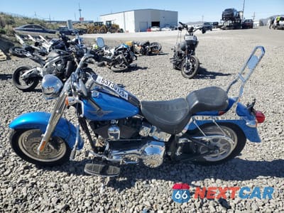 Trzecie zdjęcie samochodu z tyłu: 2002 HARLEY-DAVIDSON FLSTFI VIN:1HD1BXB192Y078177 - miniatura