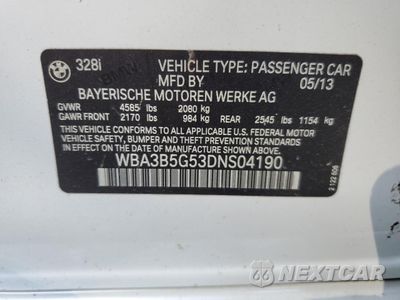 Zdjęcie 12 z 12 samochodu: 2013 BMW 328 XI SULEV VIN:WBA3B5G53DNS04190 - miniatura
