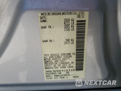 Zdjęcie 14 z 14 samochodu: 2013 NISSAN ALTIMA 2.5 VIN:1N4AL3AP6DN428310 - miniatura
