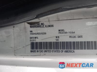 Zdjęcie 9 z 12 samochodu: 2013 INTERNATIONAL PROSTAR VIN:1HSDHSJR2DJ152209 - miniatura