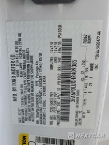 Zdjęcie 12 z 13 samochodu: 2017 FORD FUSION SE HYBRID VIN:3FA6P0LUXHR409385 - miniatura