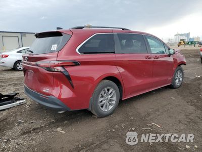 Trzecie zdjęcie samochodu z tyłu: 2021 TOYOTA SIENNA LE VIN:5TDKRKEC8MS065338 - miniatura