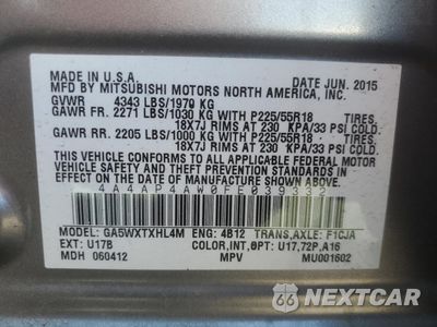 Zdjęcie 14 z 14 samochodu: 2015 MITSUBISHI OUTLANDER SPORT SE VIN:4A4AP4AW0FE039332 - miniatura