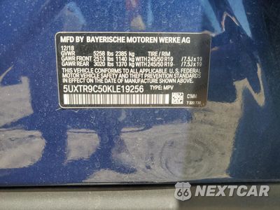 Zdjęcie 13 z 14 samochodu: 2019 BMW X3 XDRIVE30I VIN:5UXTR9C50KLE19256 - miniatura