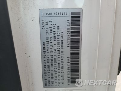 Zdjęcie 12 z 12 samochodu: 2009 VOLKSWAGEN RABBIT VIN:WVWBB71KX8W318647 - miniatura