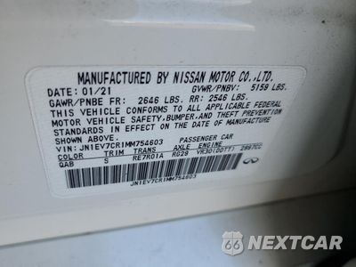 Zdjęcie 12 z 15 samochodu: 2021 INFINITI Q50 SENSORY VIN:JN1EV7CR1MM754603 - miniatura