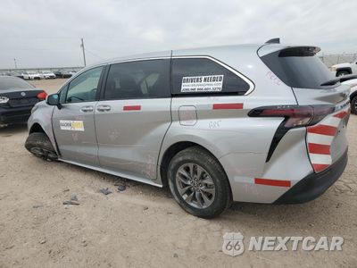 Drugie zdjęcie samochodu z przodu: 2024 TOYOTA SIENNA LE VIN:5TDKSKFC6RS132223 - miniatura