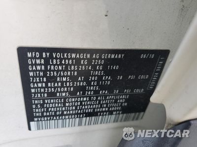 Zdjęcie 13 z 13 samochodu: 2011 VOLKSWAGEN TIGUAN S VIN:WVGBV7AX4BW503167 - miniatura