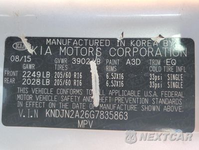 Zdjęcie 13 z 15 samochodu: 2016 KIA SOUL VIN:KNDJN2A26G7835863 - miniatura