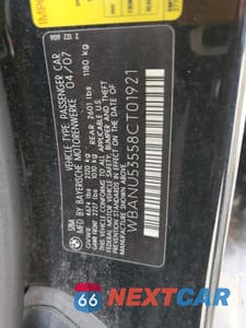 Zdjęcie 12 z 12 samochodu: 2008 BMW 528 I VIN:WBANU53558CT01921 - miniatura
