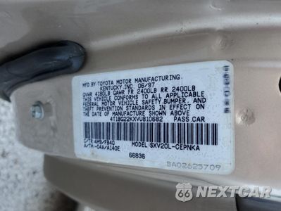 Zdjęcie 14 z 14 samochodu: 1997 TOYOTA CAMRY CE VIN:4T1BG22KXVU810682 - miniatura