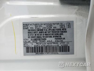 Zdjęcie 13 z 13 samochodu: 2024 NISSAN SENTRA SV VIN:3N1AB8CV3RY334856 - miniatura