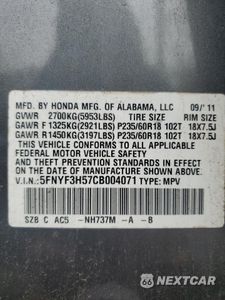 Zdjęcie 13 z 13 samochodu: 2012 HONDA PILOT EXL VIN:5FNYF3H53CB021496 - miniatura