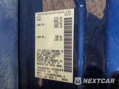 Zdjęcie 14 z 15 samochodu: 2017 NISSAN MAXIMA 3.5S VIN:1N4AA6AP8HC403644 - miniatura