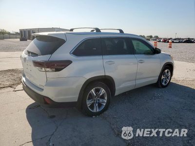 Trzecie zdjęcie samochodu z tyłu: 2016 TOYOTA HIGHLANDER LIMITED VIN:5TDYKRFHXGS130065 - miniatura