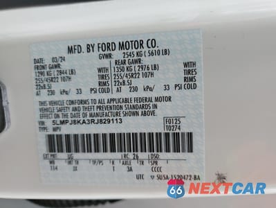 Zdjęcie 15 z 15 samochodu: 2024 LINCOLN NAUTILUS RESERVE VIN:5LMPJ8KA3RJ829113 - miniatura