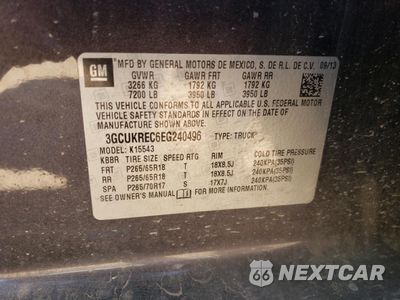 Zdjęcie 14 z 14 samochodu: 2014 CHEVROLET SILVERADO K1500 LT VIN:3GCUKREC6EG240496 - miniatura
