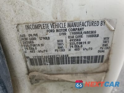 Zdjęcie 10 z 10 samochodu: 1999 FORD F450 SUPER DUTY SERVICE TRUCK VIN:1FDXF46F8XEC16848 - miniatura
