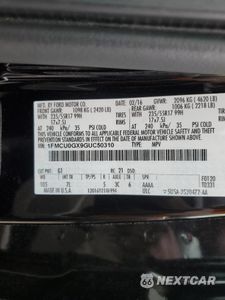 Zdjęcie 15 z 15 samochodu: 2016 FORD ESCAPE SE VIN:1FMCU0GX9GUC50310 - miniatura