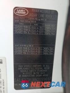 Zdjęcie 13 z 15 samochodu: 2022 LAND ROVER DEFENDER 110 X-DYNAMIC HSE VIN:SALE37RU8N2099697 - miniatura