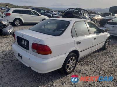 Trzecie zdjęcie samochodu z tyłu: 1997 HONDA CIVIC DX VIN:1HGEJ662XVL002876 - miniatura