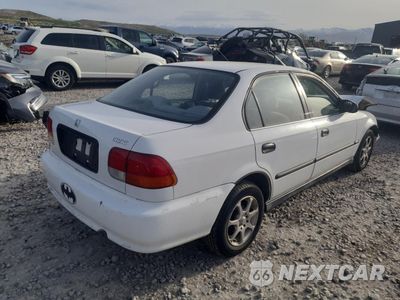 Trzecie zdjęcie samochodu z tyłu: 1997 HONDA CIVIC DX VIN:1HGEJ662XVL002876 - miniatura