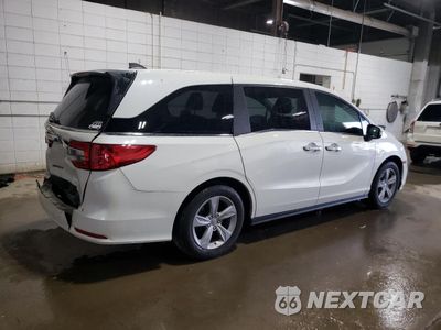 Trzecie zdjęcie samochodu z tyłu: 2018 HONDA ODYSSEY EXL VIN:5FNRL6H76JB107169 - miniatura