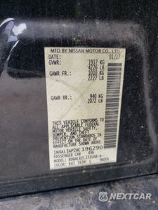 Zdjęcie 12 z 12 samochodu: 2017 NISSAN ALTIMA 2.5 VIN:1N4AL3AP2HC196290 - miniatura