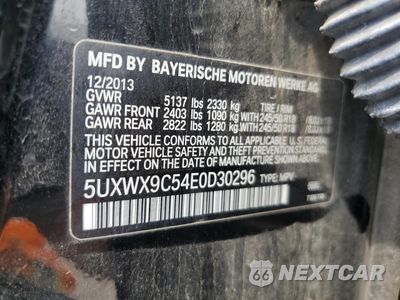 Zdjęcie 13 z 15 samochodu: 2014 BMW X3 XDRIVE28I VIN:5UXWX9C54E0D30296 - miniatura