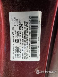 Zdjęcie 12 z 14 samochodu: 2013 HONDA ACCORD EXL VIN:1HGCR2F89DA100952 - miniatura