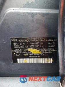 Zdjęcie 12 z 12 samochodu: 2017 HYUNDAI SONATA SPORT VIN:5NPE34AF3HH447234 - miniatura