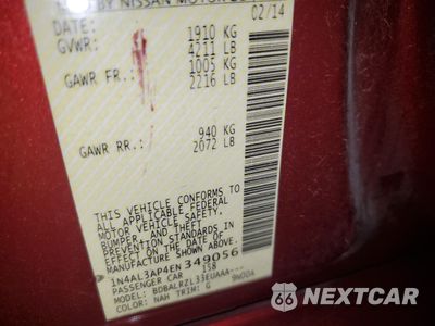 Zdjęcie 12 z 12 samochodu: 2014 NISSAN ALTIMA 2.5 VIN:1N4AL3AP4EN349056 - miniatura