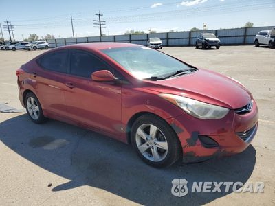 Czwarte zdjęcie samochodu z boku: 2013 HYUNDAI ELANTRA GLS VIN:5NPDH4AE6DH254378 - miniatura