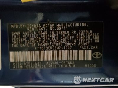 Zdjęcie 15 z 15 samochodu: 2011 TOYOTA CAMRY BASE VIN:4T1BF3EK0BU741937 - miniatura